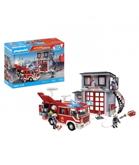 PLAYMOBIL - 71603 - Megaset de pompiers