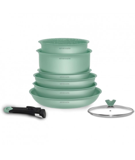Batterie de cuisine - ARTHUR MARTIN - AMV12 - Batterie de cuisine 8 pieces - Tous feux dont induction