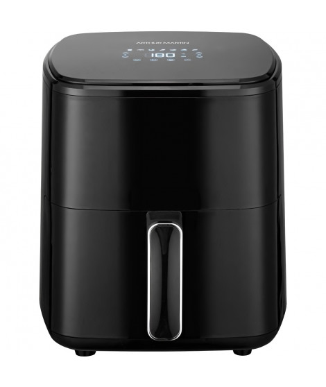 Friteuse sans huile  ARTHUR MARTIN - Airfryer 5 L- 1400 W - Ecran tactile - 7 pré-réglages de cuisson - Noir
