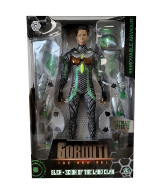 Figurine articulée - GORMITI - Scion avec armure Modele Terre - 27 cm - a partir de 4 ans - GRV031