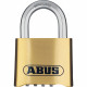 Cadenas a combinaison - ABUS - 180IB/50 B/DFNLI - Corps laiton forgé - Anse inox - Code numérique a quatre chiffres