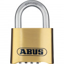 Cadenas a combinaison - ABUS - 180IB/50 B/DFNLI - Corps laiton forgé - Anse inox - Code numérique a quatre chiffres