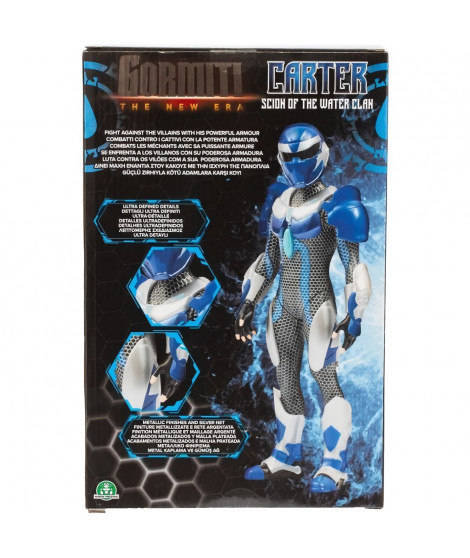 Figurine articulée - GORMITI - Scion avec armure Modele Eau - 27 cm - a partir de 4 ans - GRV032