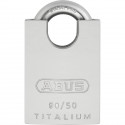 Cadenas en aluminium spécial - ABUS - 90RK/50 - Anse protégée - Cylindre interchangeable - Protection intempéries