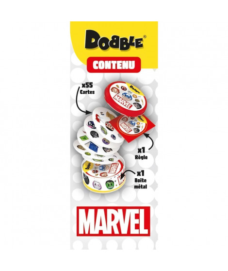 Jeu d'ambiance - ASMODEE - Dobble : Marvel Emoji (Eco Sleeve) - 6 ans - Extérieur - Mixte