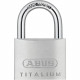 Cadenas - ABUS - 64TI/50 Titalium - Corps aluminium - Clé paracentrique - Risque de vol moyen