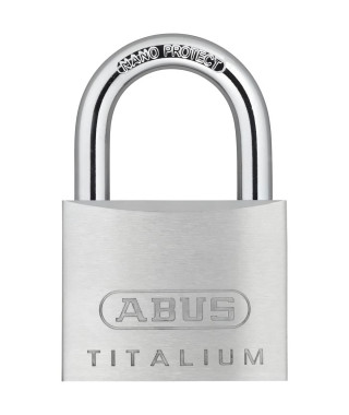 Cadenas - ABUS - 64TI/50 Titalium - Corps aluminium - Clé paracentrique - Risque de vol moyen