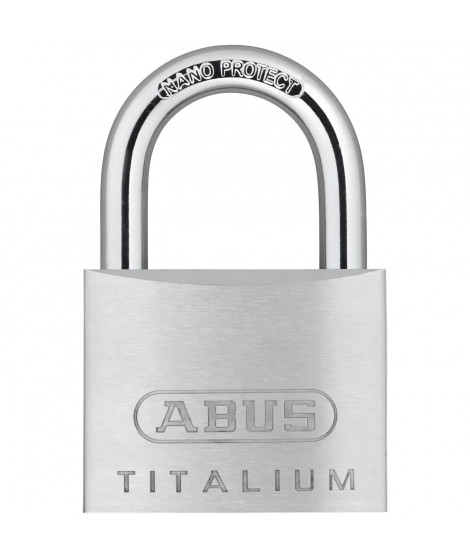 Cadenas - ABUS - 64TI/50 Titalium - Corps aluminium - Clé paracentrique - Risque de vol moyen