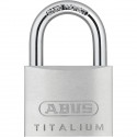 Cadenas - ABUS - 64TI/50 Titalium - Corps aluminium - Clé paracentrique - Risque de vol moyen