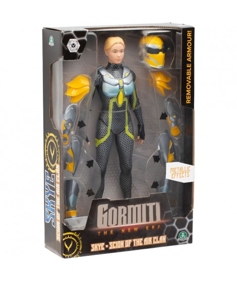 Figurine articulée - GORMITI - Scion avec armure Modele Air - 27 cm - a partir de 4 ans - GRV033
