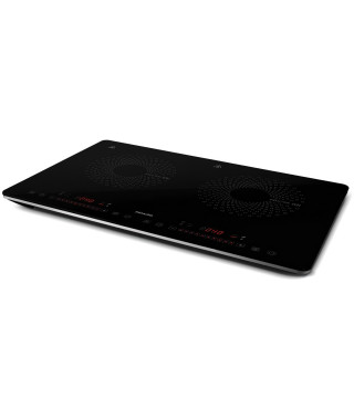 Plaque de cuisson a induction - SENCOR - SCP 4501BK - 3400 W - 2 foyers - Ultra fin - Noir