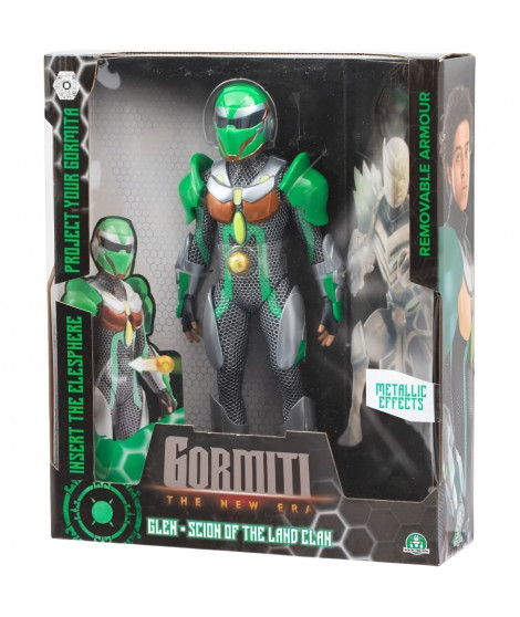 Figurine articulée - GORMITI - Scion avec projecteur Terre - Glen - 27 cm - a partir de 4 ans - GRV054