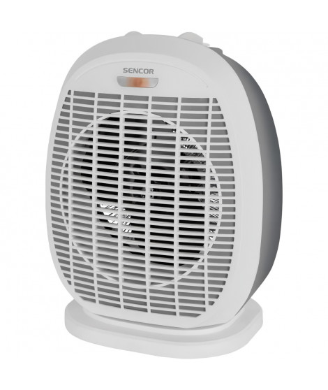 Radiateur a air chaud - SENCOR - SFH 7057WH - 2000 W - 2 niveaux de chauffage - Thermostat - Blanc