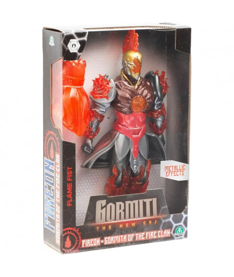 Figurine articulée - GORMITI - Gormiti avec arme Modele Feu - 27 cm - a partir de 4 ans - GRV063