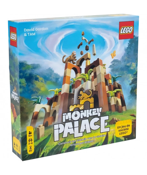 Lego Monkey Palace - Asmodee - Construisez Votre Chemin vers la Victoire Brique par Brique ! - 10 ans et + - 2 a 4 Joueurs - …