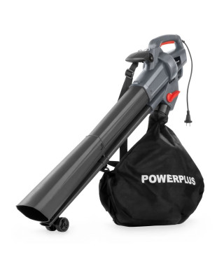 Souffleur de feuilles électrique - POWERPLUS - POWEG9014 - 3300 W - 270 km/h - 40 L - Gris