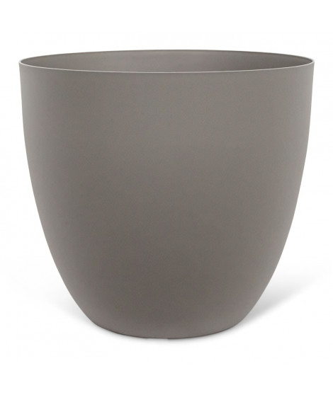 Pot de fleurs - GARDEN ID - Phoenix Taupe - 38 x 34 cm - 100% Recyclé et Recyclable - Résistant au Gel et UV - Pour Extérieur