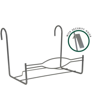 Support Balcon Large - GARDEN ID - 35 x 18 cm Anthracite - Crochets Sécurisés - Dimensions Pratiques - Robuste