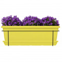 Kit jardiniere avec support en métal et plateau - GARDEN ID Relax - Lime 50 cm - Recyclé et 100% recyclable - Volume pour pla…