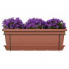 Kit jardiniere avec support en métal et plateau - GARDEN ID Relax - Terra. 50 cm - Recyclé et 100% recyclable - Volume pour p…