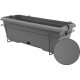 Kit jardiniere avec support en métal et plateau intégré - GARDEN ID Teramo - Noir-anth 50 cm - Effet de pierre - Recyclé/recy…