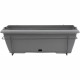 Kit jardiniere avec support en métal et plateau intégré - GARDEN ID Teramo - Noir-anth 50 cm - Effet de pierre - Recyclé/recy…