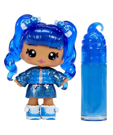 Yummiland - 1 poupée 10 cm et un gloss pailleté a créer - Rory - Goût Myrtille - Des 4ans