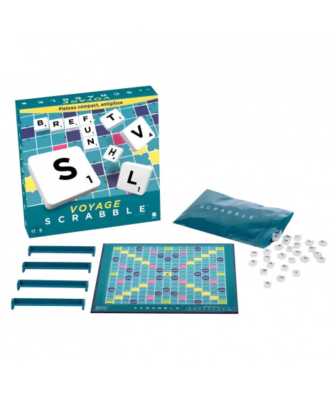 Mattel Games - Scrabble Voyage - Jeu de Société - 10 ans et + CJT12
