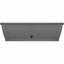 Jardiniere - GARDEN ID Terraflor - Anthracite 60cm - Solidité - Réserve d'eau - Recyclé & 100% recyclable - Volume pour plantes.