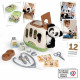 Smoby - Mallette vétérinaire - 1 peluche panda et de nombreux accessoires - Produit 2 en 1 : Cage de transport - Fabrication …