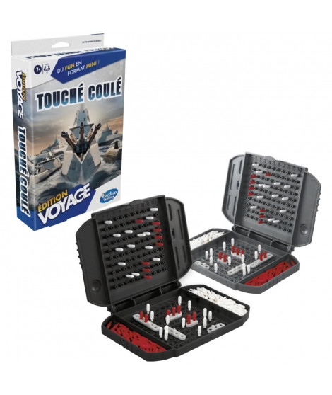 Touché coulé Voyage, jeu de société de voyage pour 2 joueurs, jeu de voyage, jeu pour enfants, Des  7 ans, Hasbro Gaming