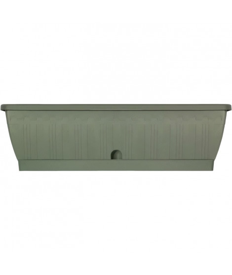 Jardiniere - GARDEN ID Terraflor - Vert de gris 60 cm - Solidité - Réserve d'eau - Recyclé & 100% recyclable - Volume pour pl…