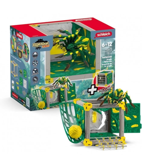 BattleCave Tarentule de la Jungle, Extension de l'arene, SCHLEICH 42678 Eldrador Creatures, des 7 ans