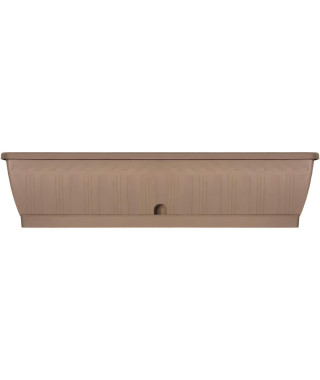 Jardiniere - GARDEN ID Terraflor - Taupe 80 cm - Solidité - Réserve d'eau - Recyclé & 100% recyclable - Volume pour plantes.