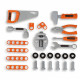 Smoby - Black and Decker -Etabli Bricolo Smart - Jeu d'imitation - Mallette qui se transforme en établi - 33 accessoires incl…