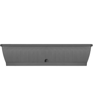 Jardiniere - GARDEN ID Terraflor - Anthracite 80 cm - Solidité - Réserve d'eau - Recyclé & 100% recyclable - Volume pour plan…