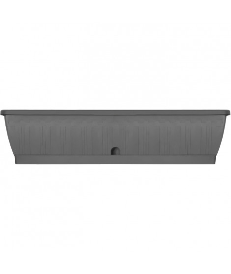 Jardiniere - GARDEN ID Terraflor - Anthracite 80 cm - Solidité - Réserve d'eau - Recyclé & 100% recyclable - Volume pour plan…