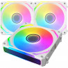 XIGMATEK - Starlink Ultra Arctic (Blanc) - Pack 3 Ventilateurs PC - 3x120mm ARGB - 800-2000 RPM - 29,2 dBA - 68,5 CFM - Hub i…