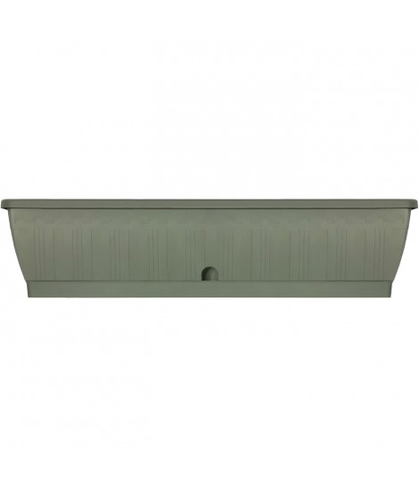 Jardiniere - GARDEN ID Terraflor - Vert de gris 80 cm - Solidité - Réserve d'eau - Recyclé & 100% recyclable - Volume pour pl…