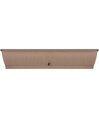 Jardiniere - GARDEN ID Terraflor - Taupe 100 cm - Solidité - Réserve d'eau - Recyclé & 100% recyclable - Volume pour plantes.