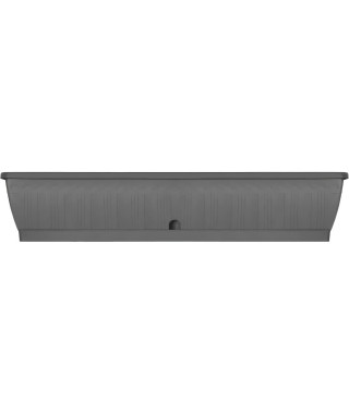 Jardiniere - GARDEN ID Terraflor - Anthracite 100 cm - Solidité - Réserve d'eau - Recyclé & 100% recyclable - Volume pour pla…