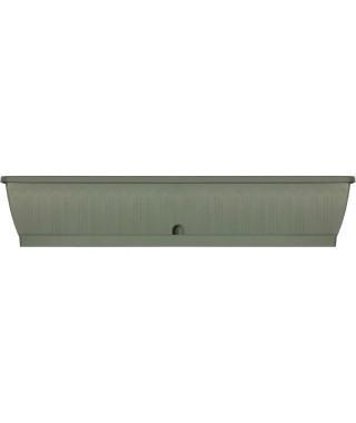 Jardiniere - GARDEN ID TERRAFLOR - Vert de gris 100 cm - Solidité - Réserve d'eau - Recyclé & 100% recyclable - Volume pour p…