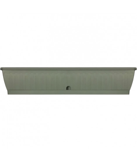 Jardiniere - GARDEN ID TERRAFLOR - Vert de gris 100 cm - Solidité - Réserve d'eau - Recyclé & 100% recyclable - Volume pour p…