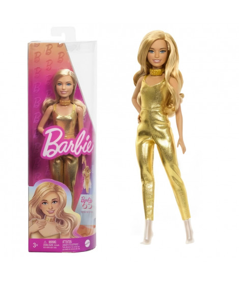 Barbie-Fashionistas 222-Poupée avec cheveux blonds ondulés HRH19