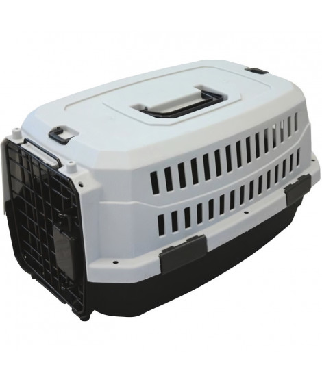 M-PETS Caisse de transport Viaggio Carrier XS - 48,3x32x25,4cm - Noir et gris - Pour chien et chat