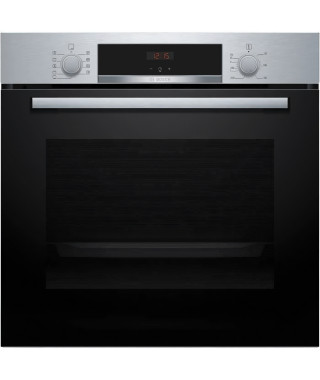 Four intégrable Ecoclean - BOSCH SER4 - HBA534BS3F - Inox - 71 L  - Classe énergie A+ - 59,5 x 59,4 x 54,8 cm