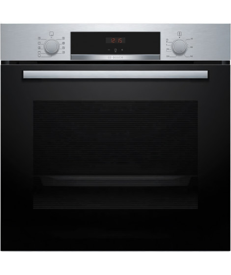 Four intégrable Ecoclean - BOSCH SER4 - HBA534BS3F - Inox - 71 L  - Classe énergie A+ - 59,5 x 59,4 x 54,8 cm