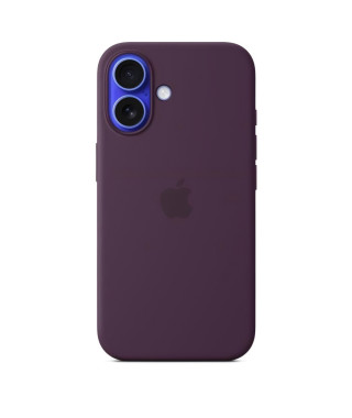 APPLE iPhone 16 - Coque en silicone avec MagSafe - Plum