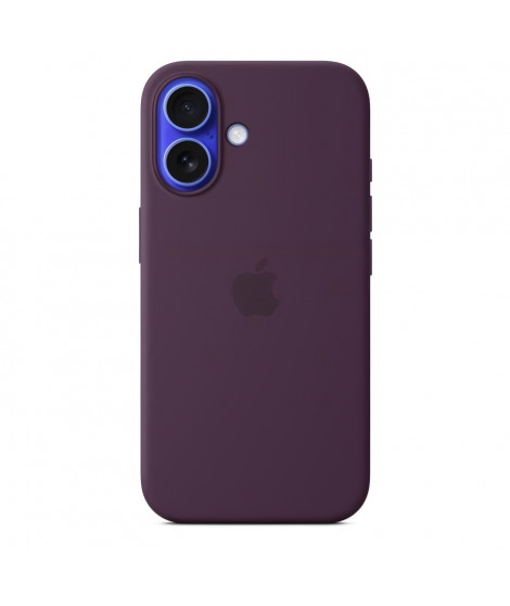 APPLE iPhone 16 - Coque en silicone avec MagSafe - Plum