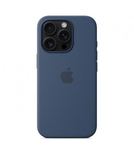 APPLE iPhone 16 Pro - Coque en silicone avec MagSafe - Denim